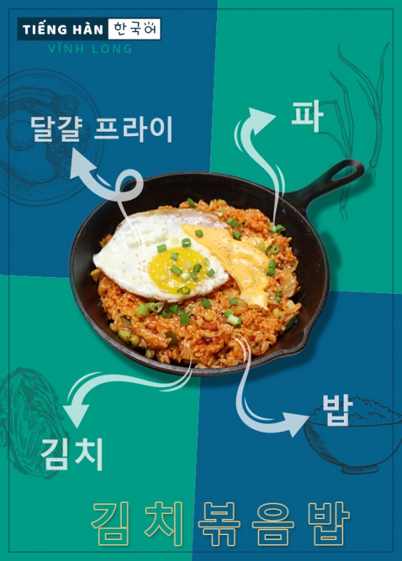 김치볶음밥: cơm chiên kim chi